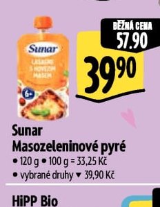 Sunar Masozeleninové pyré