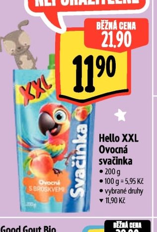 Hello XXL Ovocná svačinka