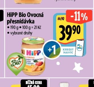HiPP Bio Ovocná přesnídávka