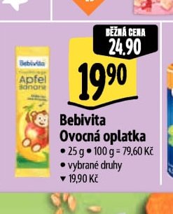 Bebivita Ovocná oplatka