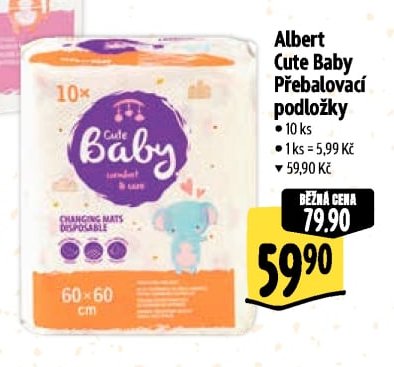 Albert Cute Baby Přebalovací podložky