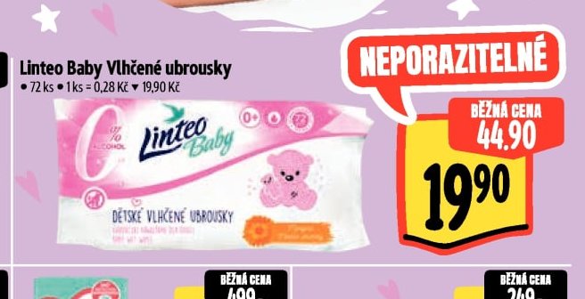 Linteo Baby Vlhčené ubrousky