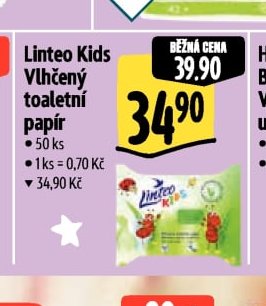 Linteo Kids Vlhčený toaletní papír