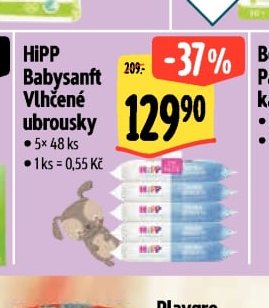 HiPP Babysanft Vlhčené ubrousky