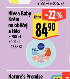 Nivea Baby Krém na obličej a tělo
