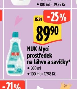 NUK Mycí prostředek na láhve a savičky