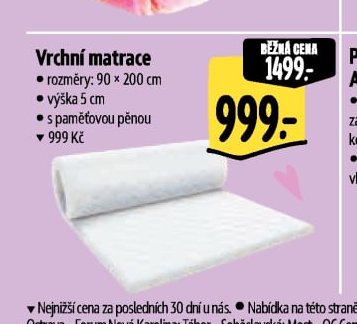 Vrchní matrace