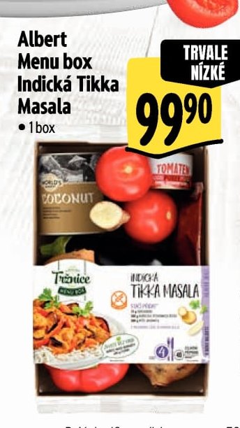 Albert Menu box Indická Tikka Masala