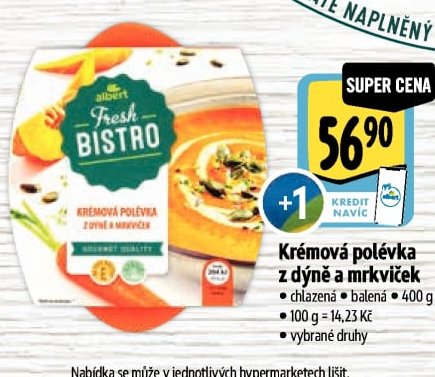 Krémová polévka z dýně a mrkviček