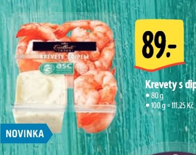 Krevety s dipem