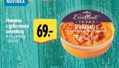 Hummus s grilovanou zeleninou