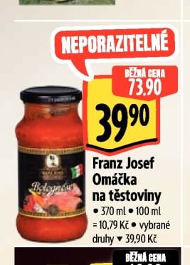 Franz Josef Omáčka na těstoviny