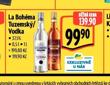 La Bohéma Tuzemský / Vodka