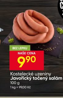 Kostelecké uzeniny Javořický točený salám