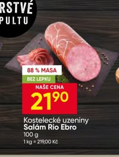 Kostelecké uzeniny Salám Rio Ebro