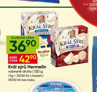 Král sýrů Hermelín