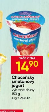 Choceňský smetanový jogurt