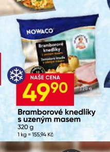 Bramborové knedlíky s uzeným masem