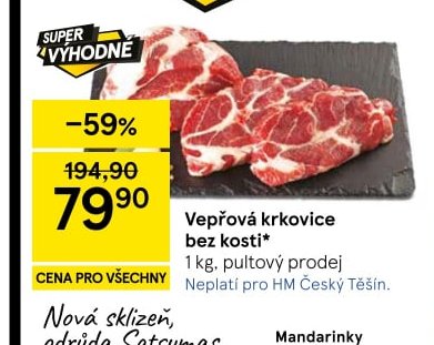 Vepřová krkovice bez kosti