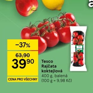 Tesco Rajčata koktejlová 400 g