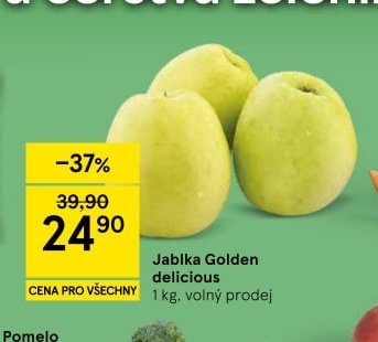 Jablka Golden delicious 1 kg