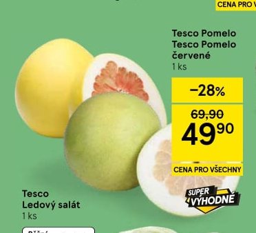 Tesco Pomelo červené 1 ks