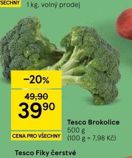 Tesco Brokolice 500 g