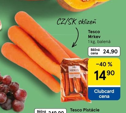 Tesco Mrkev 1 kg
