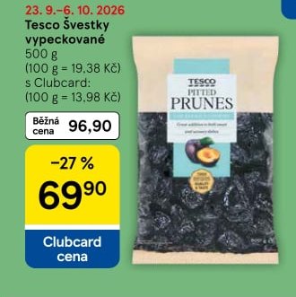 Tesco Švestky vypeckované 500 g