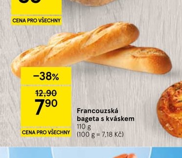Francouzská bageta s kváskem 110 g