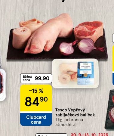 Tesco Vepřový zabijačkový balíček 1 kg, ochranná atmosféra