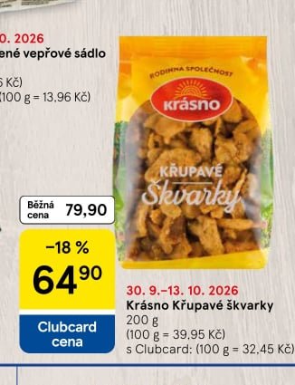 Krásno Křupavé škvarky 200 g