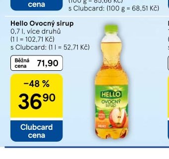 Hello Ovocný sirup