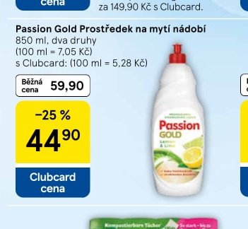 Passion Gold Prostředek na mytí nádobí