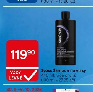 Syoss Šampon na vlasy