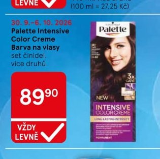 Palette Intensive Color Creme Barva na vlasy