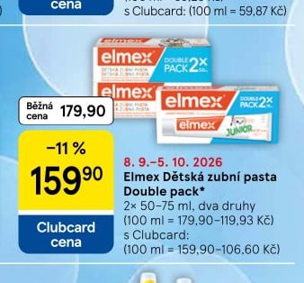Elmex Dětská zubní pasta Double pack