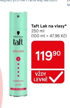 Taft Lak na vlasy