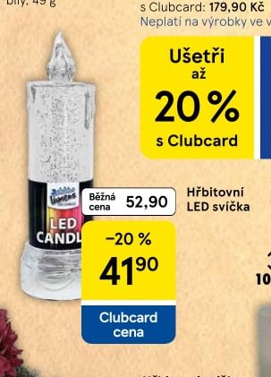Hřbitovní LED svíčka