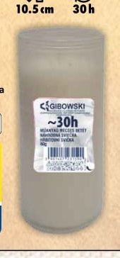 Hřbitovní svíčka 80 g, plastová