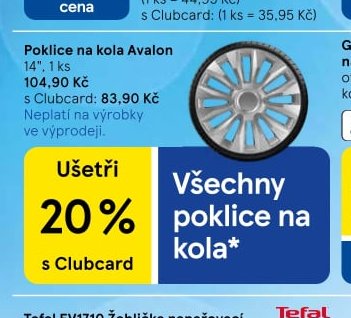 Poklice na kola Avalon