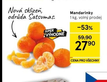 Mandarinky - Tesco aktualniletaky.eu