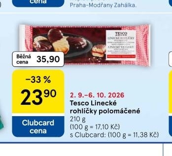 Tesco Linecké rohlíčky polomáčené