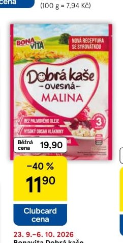 Bona Vita Dobrá kaše malina 55 g