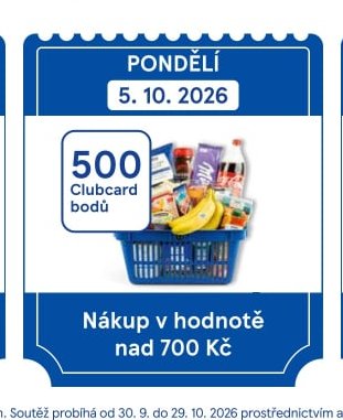 Nákup v hodnotě nad 700 Kč
