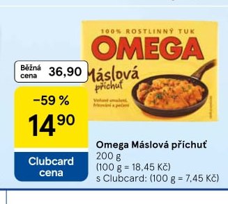 Omega Máslová příchuť