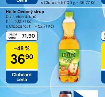 Hello Ovocný sirup