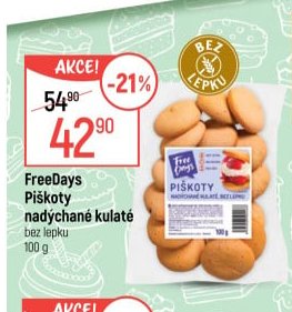 FreeDays Piškoty nadýchané kulaté