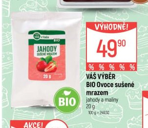 VÁŠ VÝBĚR BIO Ovoce sušené