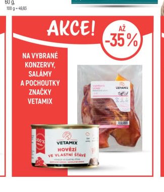 Vetamix konzervy, salámy a pochoutky
